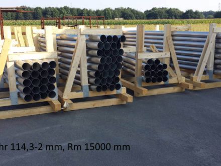 Rohrbiegerei CNC-Dornbiegen VA-Rohr 114,3 x 2