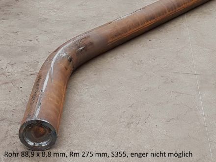 nahtloses St-Rohr 88,9 x 8,8 mm, Rm 275 mm