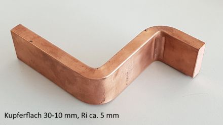 Rohrbiegerei CNC-Dornbiegen Kupferflach 30-10 mm