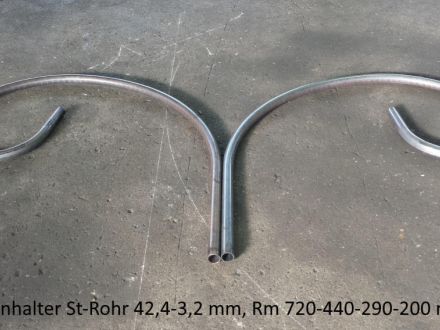 Rohrbiegerei CNC-Dornbiegen Lampenhalter aus St Rohr 42,4 x 3,2 mm0 R4 = 200