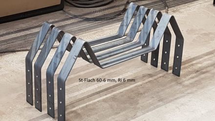 Rohrbiegerei CNC-Dornbiegen St-Flach 60-6 mm