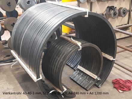 Rohrbiegerei CNC-Dornbiegen St-Rohr 40-40-3 mm