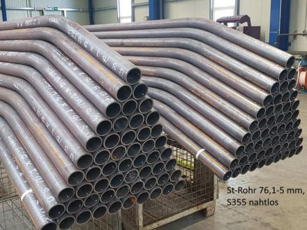 Rohrbiegerei CNC-Dornmbiegen St-Rundrohr 76,1-5 mm