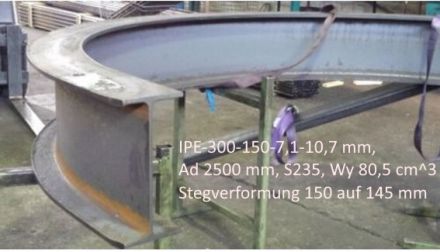 Rohrbiegerei CNC-Dornbiegen IPE-300-150-7,5-10,7 mm