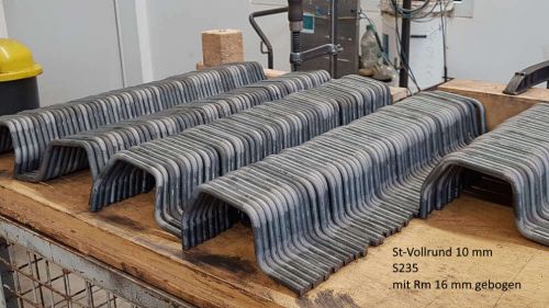 Rohrbiegerei CNC-Dornbiegen St-Vollrund 10 mm Rm 16 mm