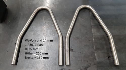 Rohrbiegerei CNC-Dornbiegen VA-Vollrund 14 mm, Ri 25 mm
