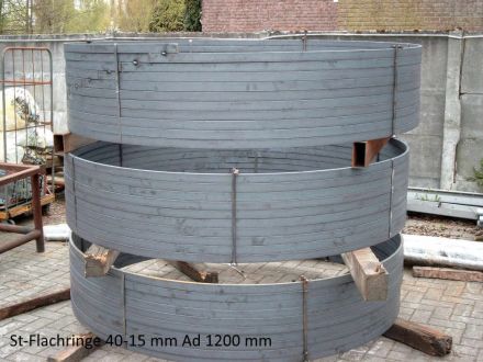 Rohrbiegerei CNC-Dornbiegen Ringe St-Flach 40 x 15 mm
