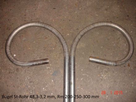 Rohrbiegerei CNC-Dornbiegen Bügel aus St-Rohr 48,3 x 3.2 mm