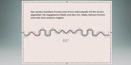 Rohrbiegerei CNC-Dornbiegen Vollrundbiegemöglichkeiten 8 mm