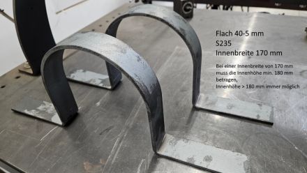 Rohrbiegerei CNC-Dornbiegen St-Flach 40-5 mm