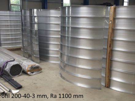 Rohrbiegerei CNC-Dornbiegen Alu U-Profil 200-40-3 mm