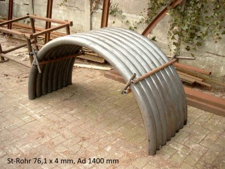 Rohrbiegerei CNC-Dornbiegen St-Rohr 76.1 x 4,5 mm