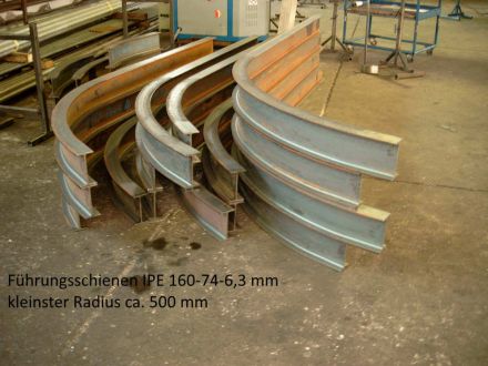 Rohrbiegerei CNC-Dornbiegen Führungsbahn IPE 160